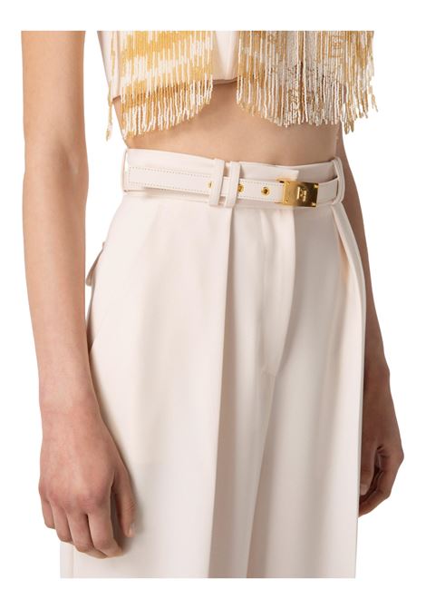 Crepe trousers with belt ELISABETTA FRANCHI | Trousers | PA04337E3193